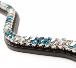 Čelenka na uzdečku Seasons dreams tyrkys Kavalkade, cob