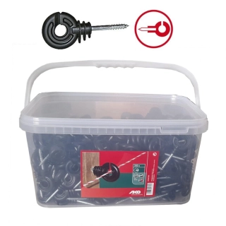 Izolátor pro elektrické ohradníky AKO 131 kruhový s vrutem 5 mm - kbelík 350 ks