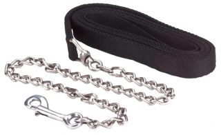 Vodítko Covalliero s řetízkem, černé, 2,5 m