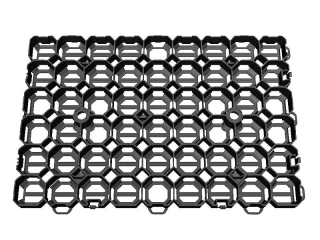 Zatravňovací dlaždice 57x38x4 cm, PADDOCK GRID, černá