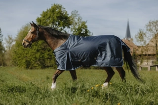 Nepromokavá deka Riding World Eco AW 25/26, 220 g, modrá