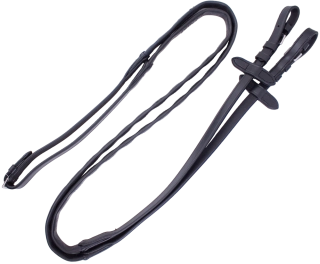 Otěže ergonomické s gumou, černé, full