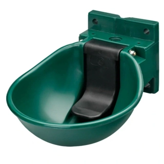 Napáječka misková plastová SB 1 - pro koně - zelená s pojistkou