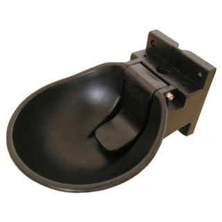 Napáječka misková plastová SB 1 - pro koně - černá bez pojistky