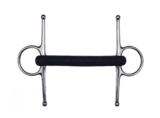 Roubíkové udidlo s gumovou tyčkou