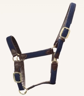 Ohlávka pro koně Kentucky Nylon - tmavě modrá, vel. Full