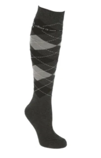 Jezdecké podkolenky Covalliero Brescia, šedo-černé