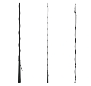 Bič lonžovací, teleskopický, černý, 300 cm