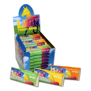 Pamlsky pro koně LIKIT Treat Bar, mix, 90g