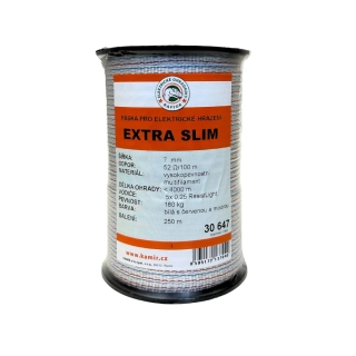 Polyetylenová páska pro elektrické ohradníky EXTRA SLIM 7 mm