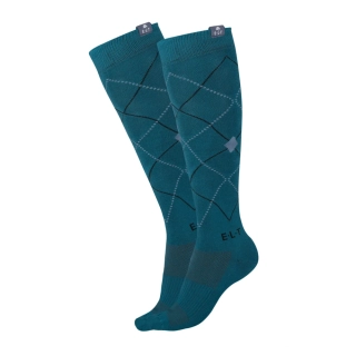 Jezdecké podkolenky ELT AW 2025/26 Argyle - petrolejové, vel. M