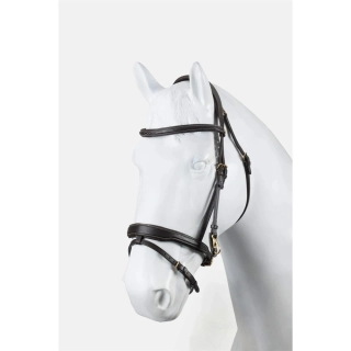 Kožená uzdečka Horze Deauville, SS 26, hnědá