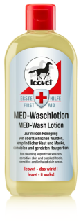 Leovet Mycí gel pro koně s citlivou nebo porušenou pokožkou Erste Hilfe MED-Waschlotion, lahvička 250ml