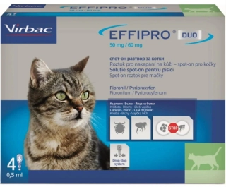 Effipro DUO Cat (1-6kg) 50/60 mg, 4x0,5ml