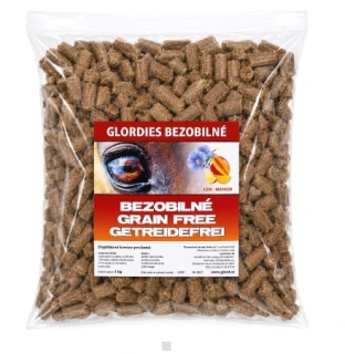 GLORDIES - bezobilné pamlsky len-mango 3 kg