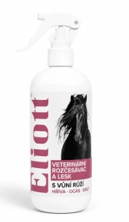 Rozčesávač a lesk veterinární s vůní růží Eliott - 500 ml