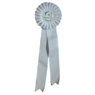 Kokarda s logem Kamír, 11 cm - bílá
