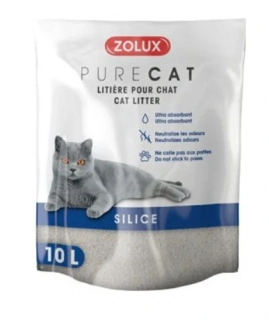 Podestýlka PURECAT natural silica 10l Zolux