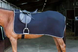 Fleece bederní deka Riding World, černá
