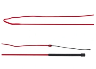 Bič teleskopický lonžovací QHP, červený, 180 cm