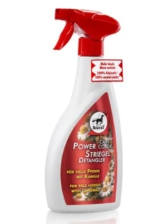 Lesk na srst s heřmánkem pro světlé koně Leovet Powerstriegel Kamille (Láhev s rozprašovačem 500ml)
