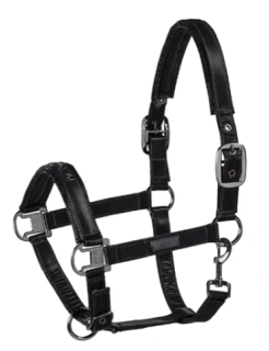 Ohlávka Eskadron Shinegloss, černá, cob