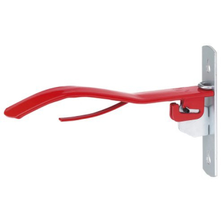 Sklopný držák na sedlo s háčkem, červený