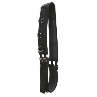 Nylonový lonžovací obřišník, černý