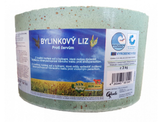 Bylinkový liz proti červům (Balení 3 kg)