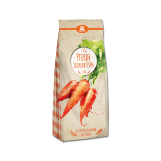 Pamlsky pro koně Derby, 1 kg - mrkvové