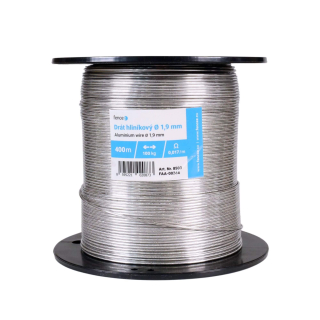 Hliníkový drát pro elektrický ohradník, průměr 1,9 mm, 400 m