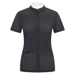 Dámské závodní triko IRH Grandprix SS 2025 s krátkým rukávem, černé