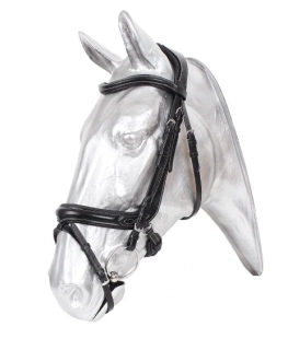 Anatomická kožená uzdečka Kentaur, černá