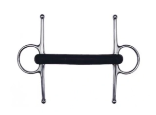 Roubíkové udidlo s gumovou tyčkou