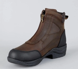 Kožené boty Premier Equine Vinci se zipem, hnědé