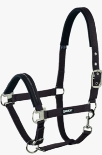 Nylonová ohlávka Eskadron Basic, tmavě hnědá